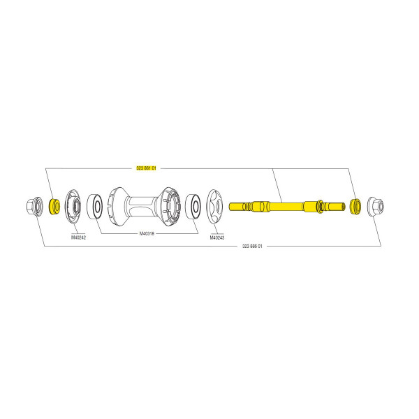 mavic ellipse axle