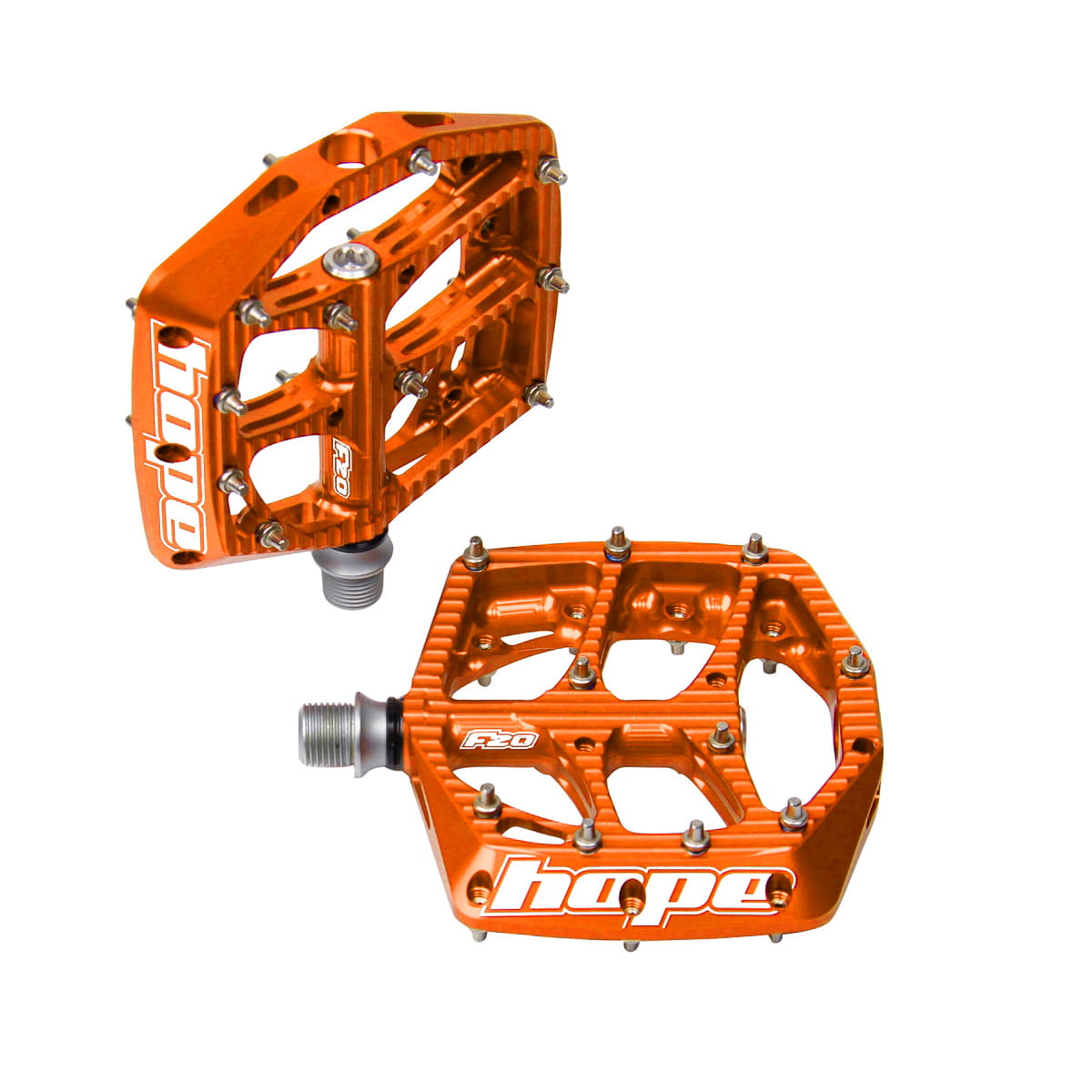 orange bike pedals