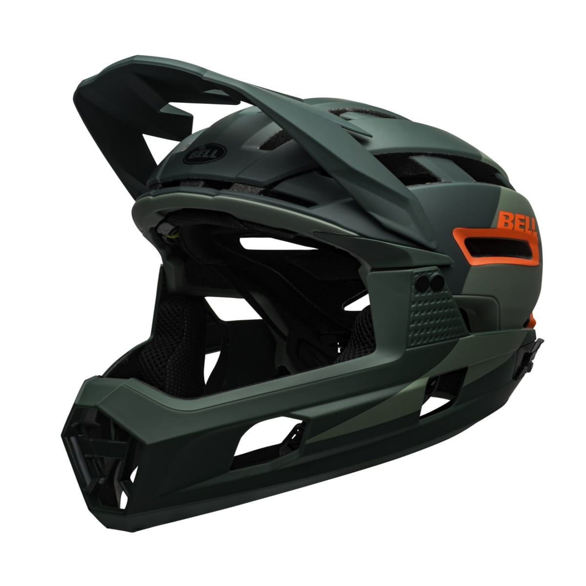 bike helmet with chin guard