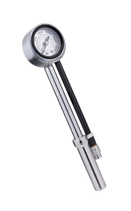 Birzman Zacoo Salut Shock Pump With Gauge Silver, 300 Max Psi (4714247516311)