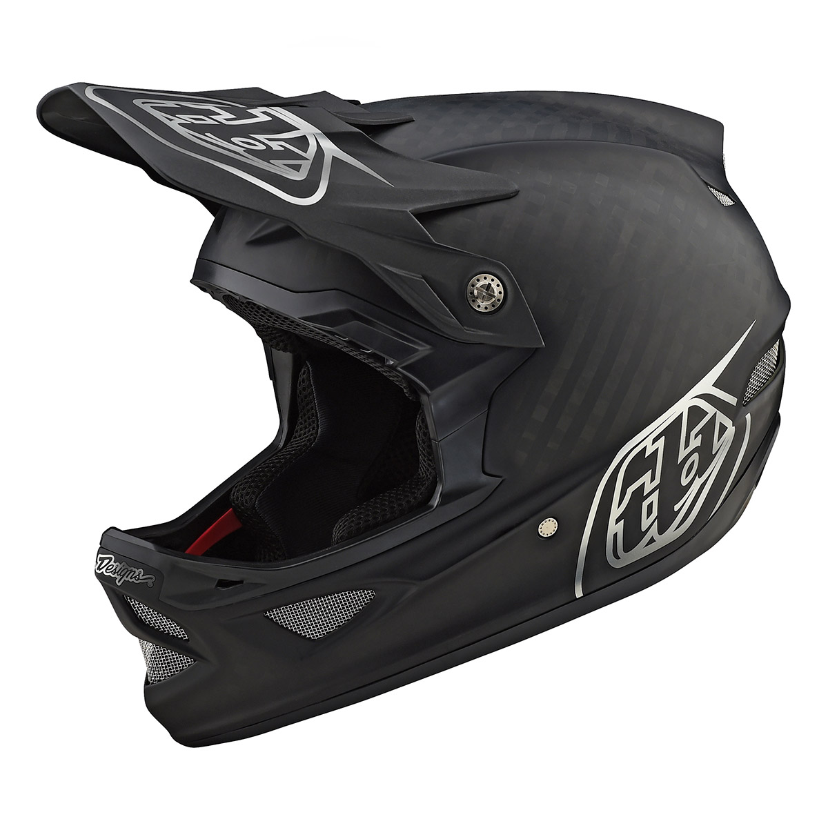 TLD Troy Lee Designs D3 Carbon Fullface Helm Schwarz